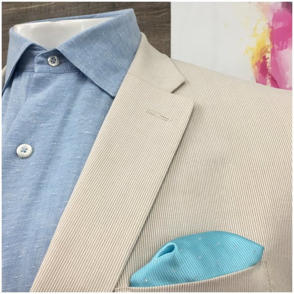 Tommy Hilfiger Mens Blazer Sport Coat Two Button Casual Jacket 42L‎ Cotton Suits - Picture 4 of 13